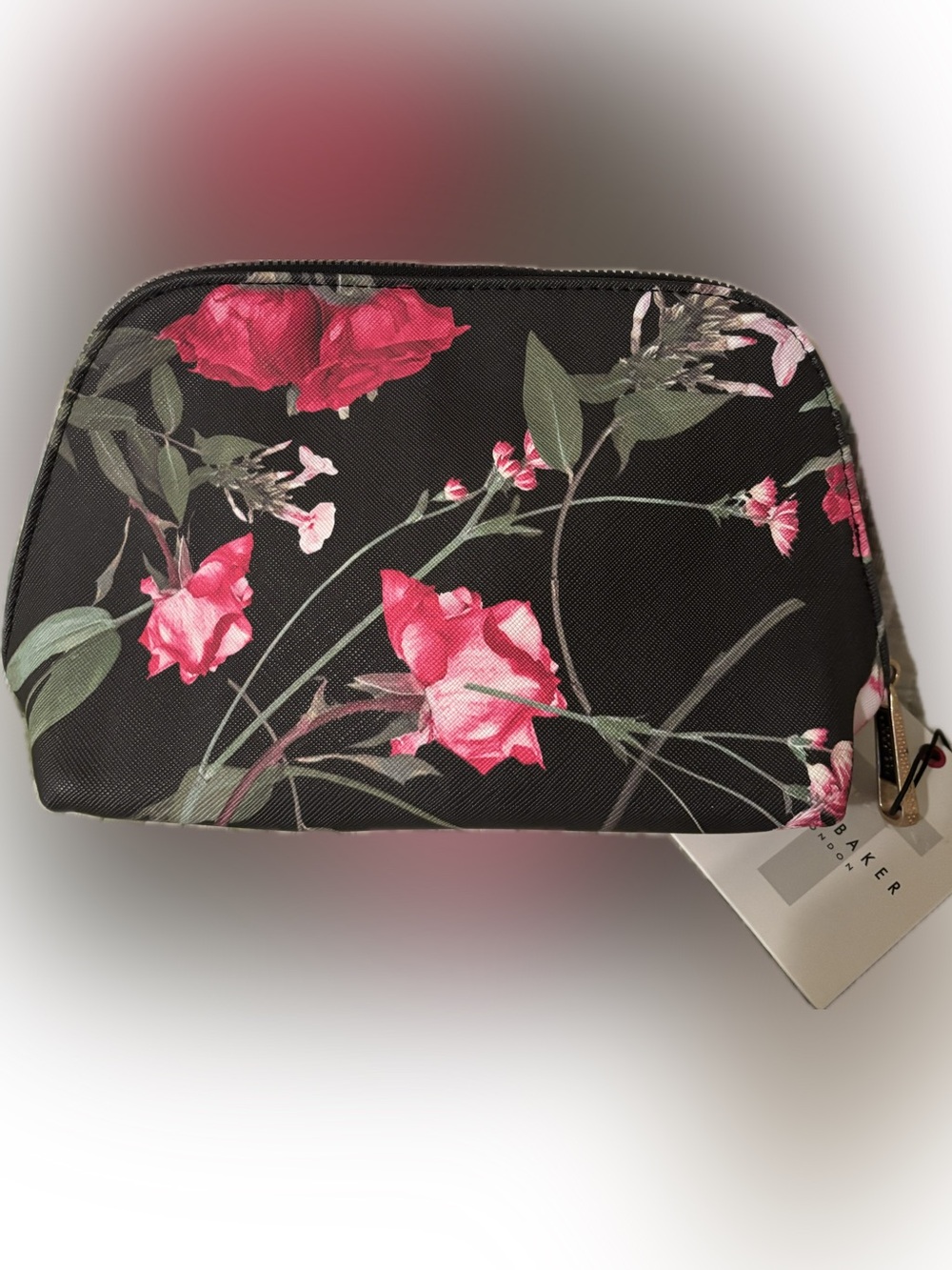 Ted Baker London cosmetic pouch in Scattered Bouquet pattern - NWT - Picture 3 of 6